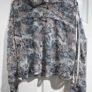 Soho Women's Floral Mesh Jersey - Pink and Blue